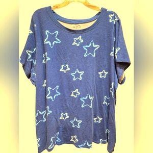 Torrid SuperSoft "Stars" Tee 5X EUC